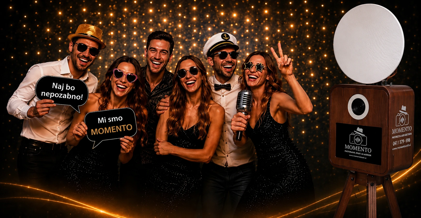 MOMENTO Photobooth – Ujeti trenutki · Spomini, ki trajajo